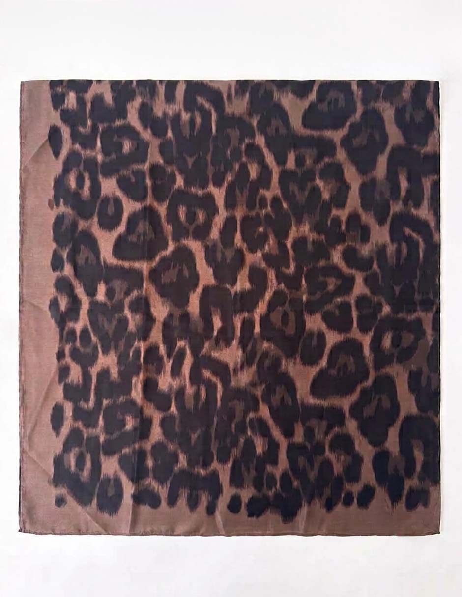 Pashmina con estampado animal print para mujer
