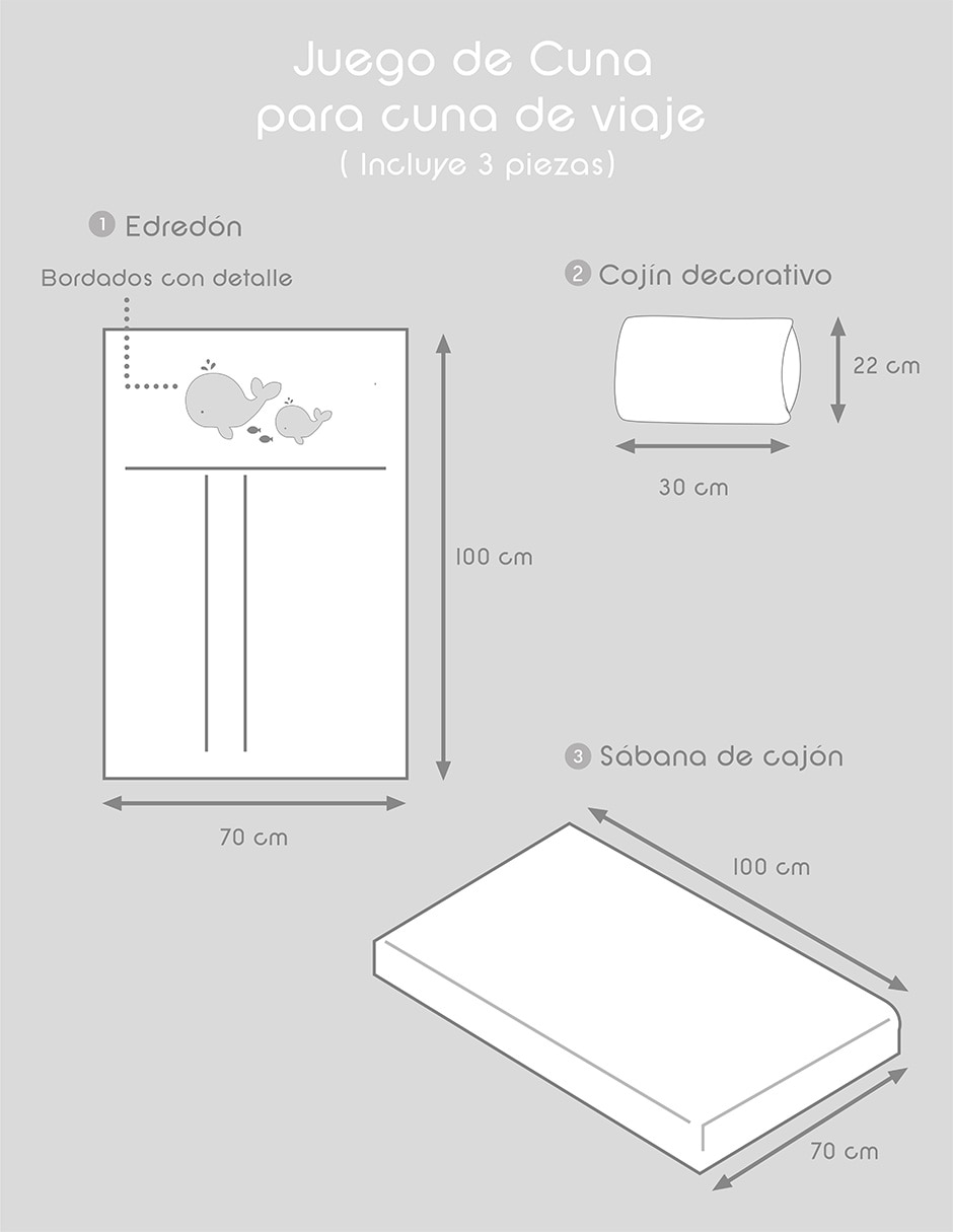 PIPAPO Ballena para 3 piezas