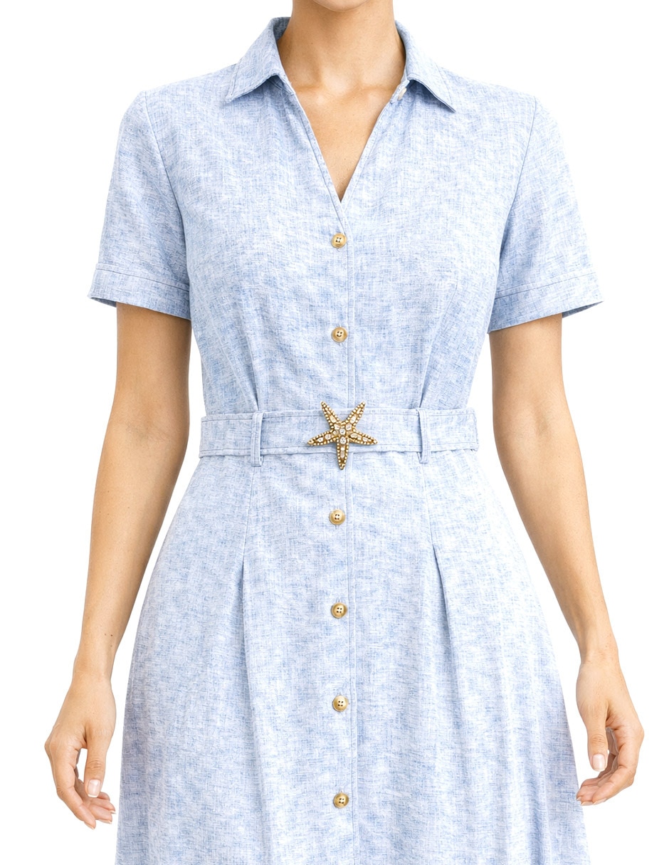 Vestido midi casual foley's para mujer