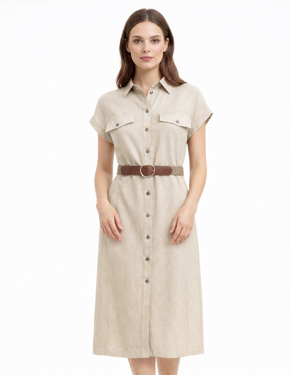 Vestido midi casual para mujer