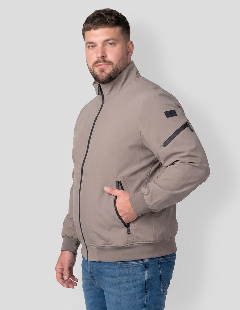 Chamarra casual Greenlander Softshell con bolsillos para hombre
