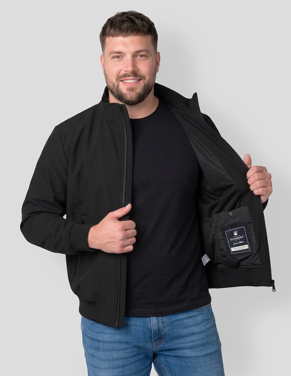 Chamarra casual Softshell con bolsillos para hombre 3