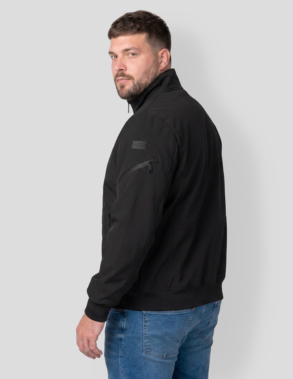 Chamarra casual Softshell con bolsillos para hombre 4