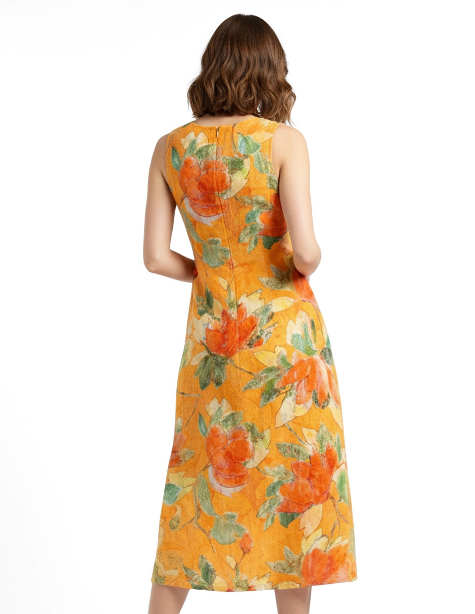 Vestido midi casual foley's para mujer