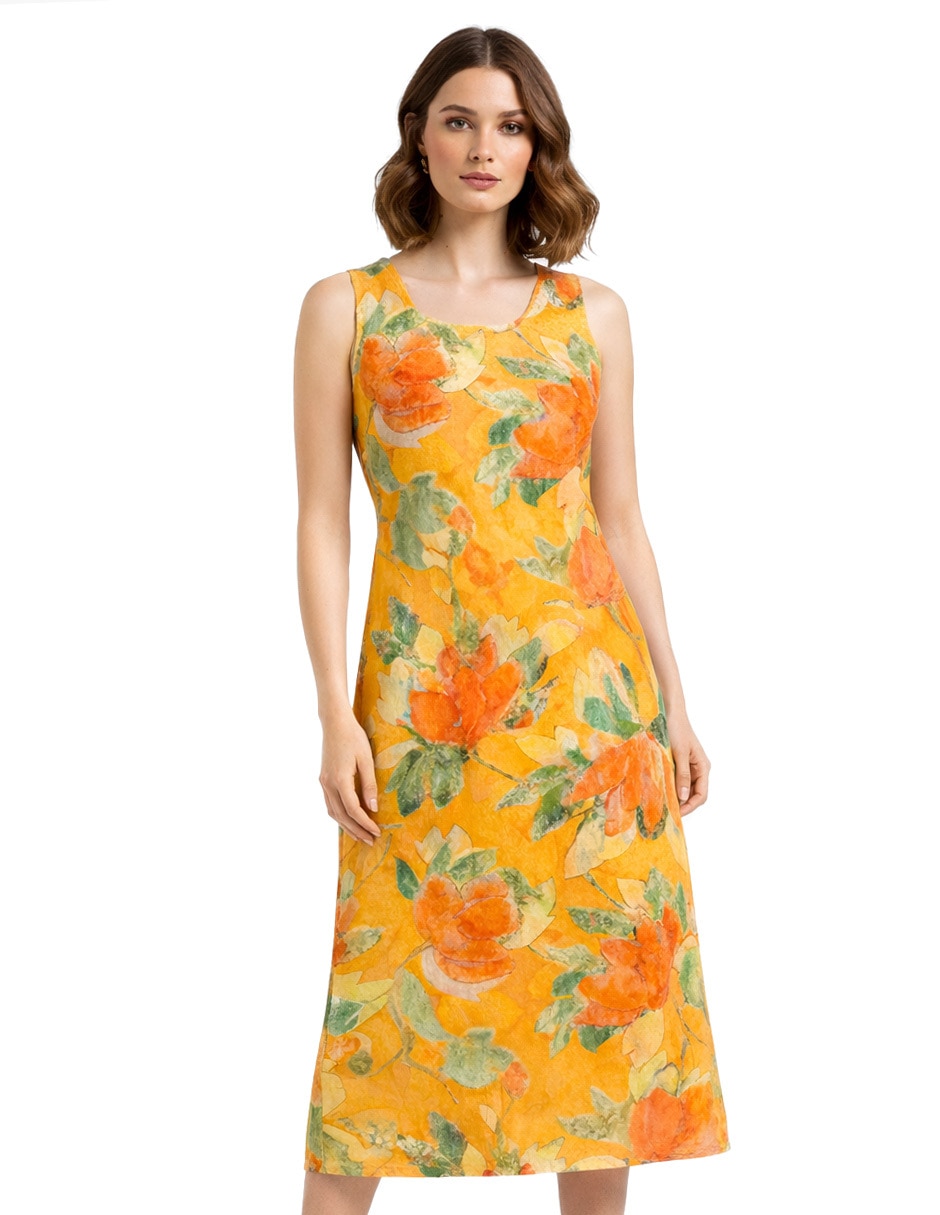 Vestido midi casual foley's para mujer