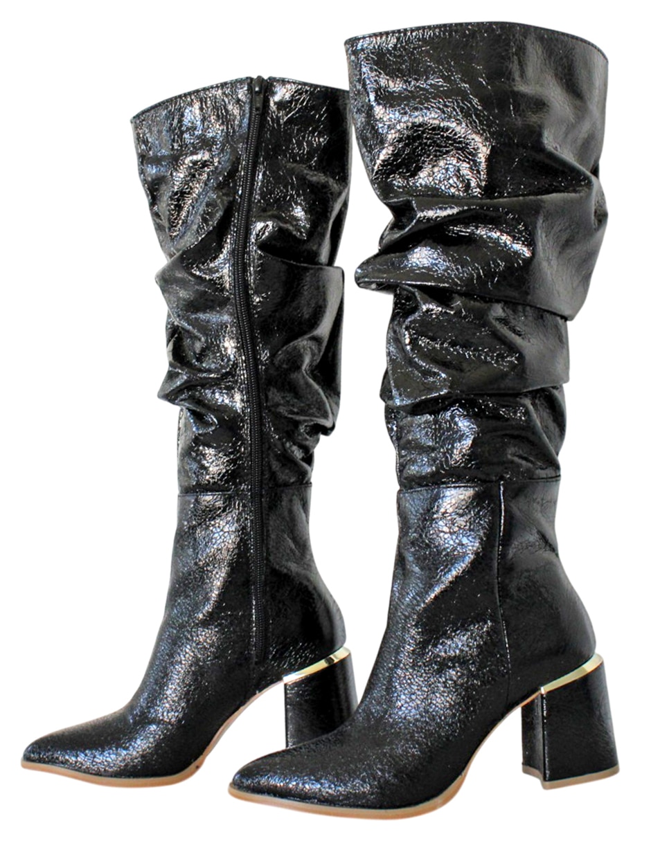 Bota abajo de la rodilla kuali shoes botas slouchy para mujer