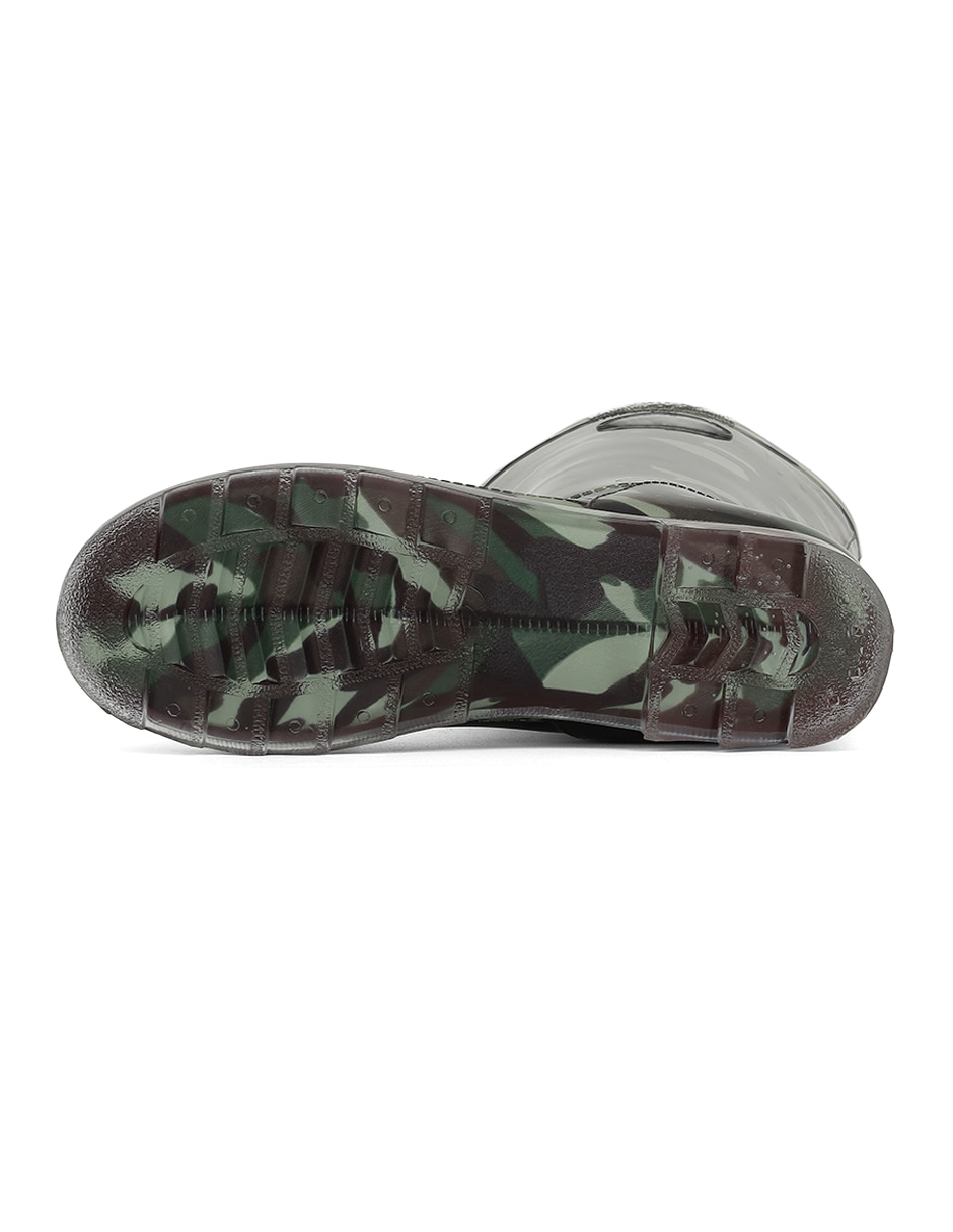 Bota para lluvia media pierna Rbcollection de para mujer