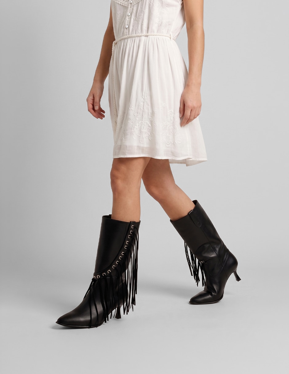 Bota cowboy abajo de la rodilla Rbcollection Rbvegano de para mujer