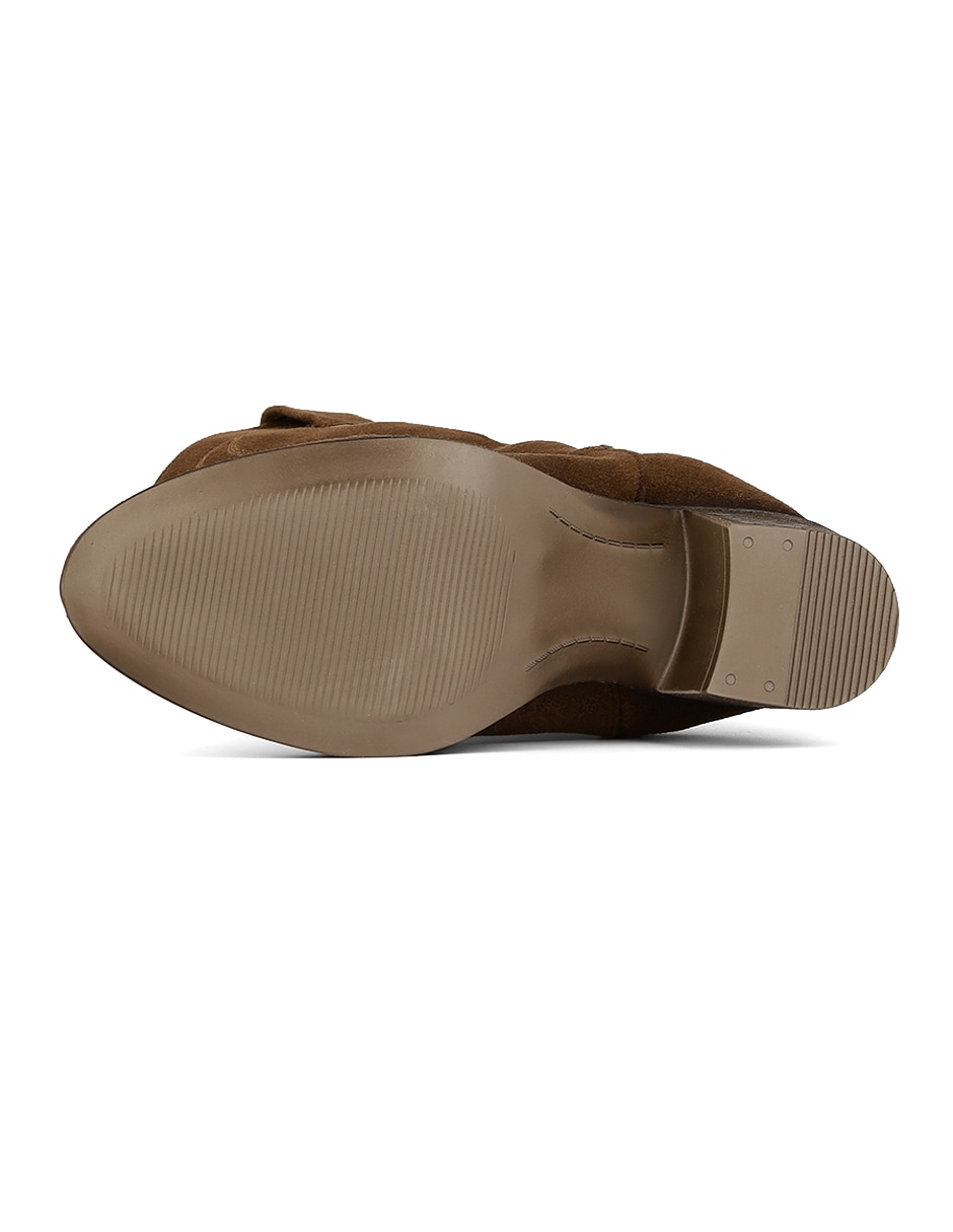 Bota cowboy abajo de la rodilla Rbcollection Rbvegano de gamuza para mujer