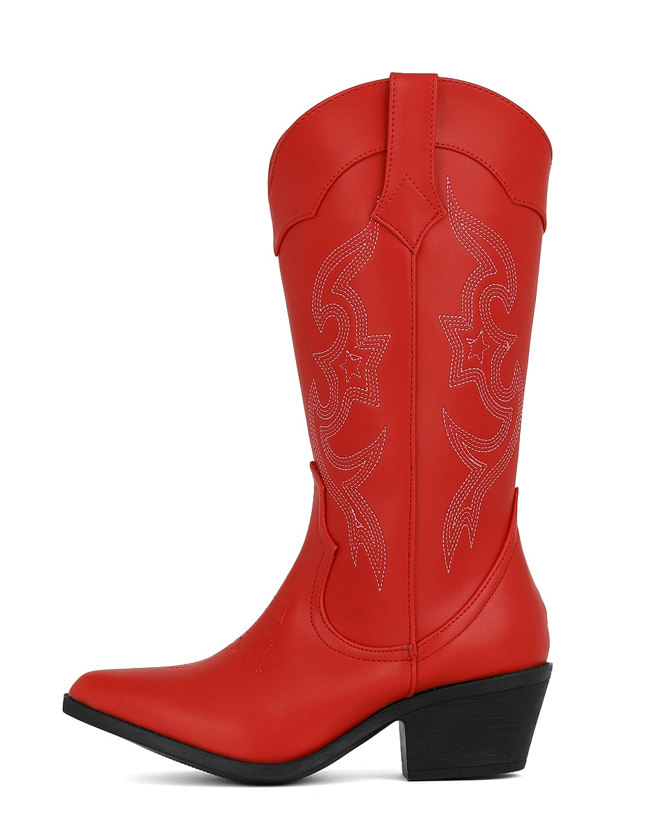 Bota cowboy abajo de la rodilla de para mujer