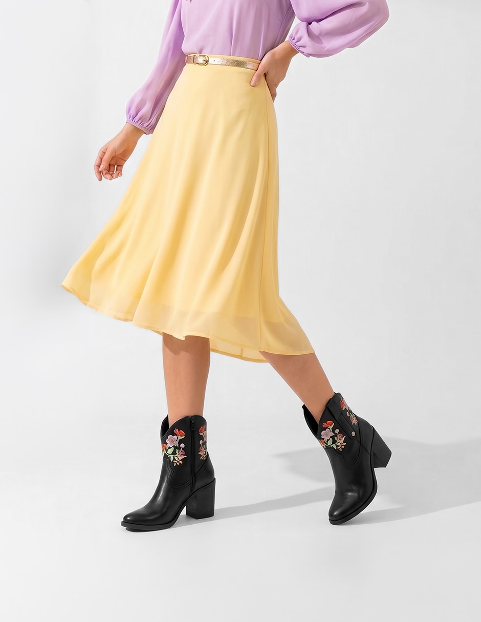 Bota cowboy arriba del tobillo Rbcollection Rbvegano de para mujer