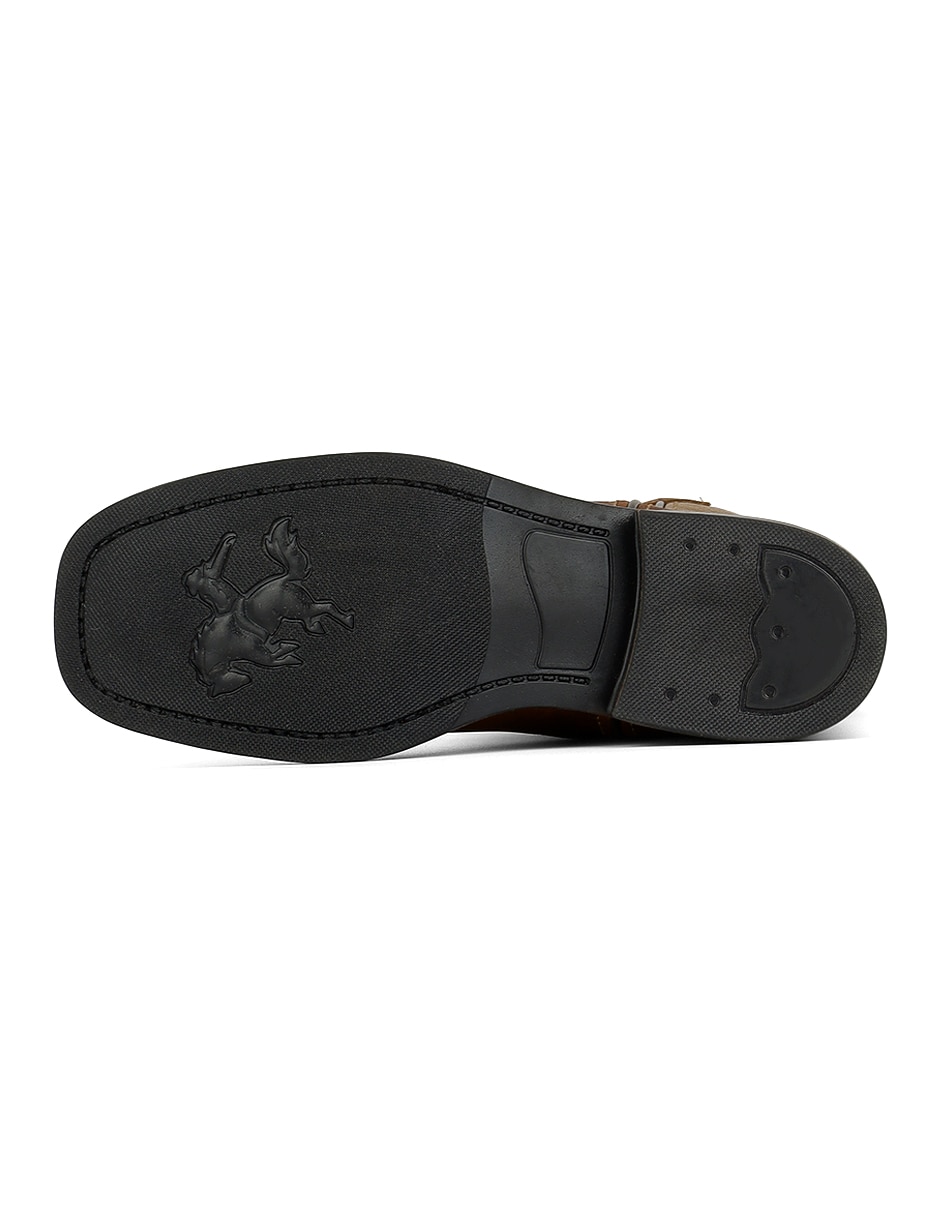 Bota cowboy media pierna rbsoul de piel para mujer 4