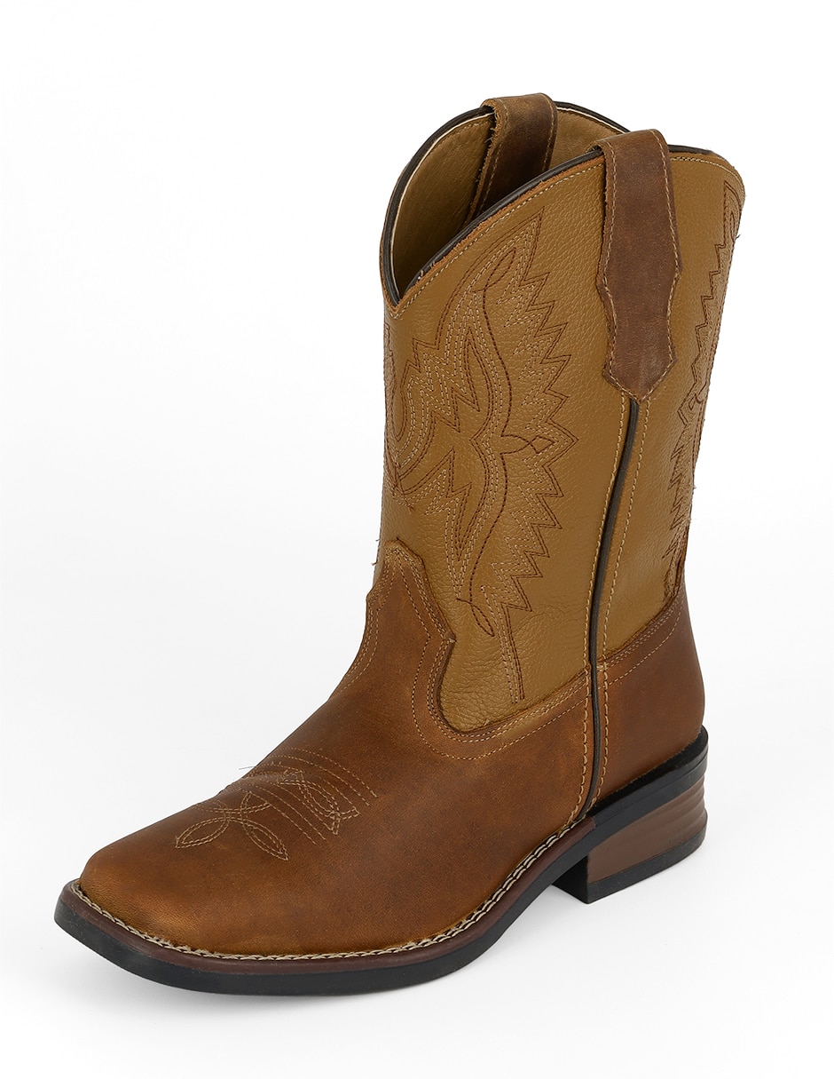 Bota cowboy media pierna rbsoul de piel para mujer 5