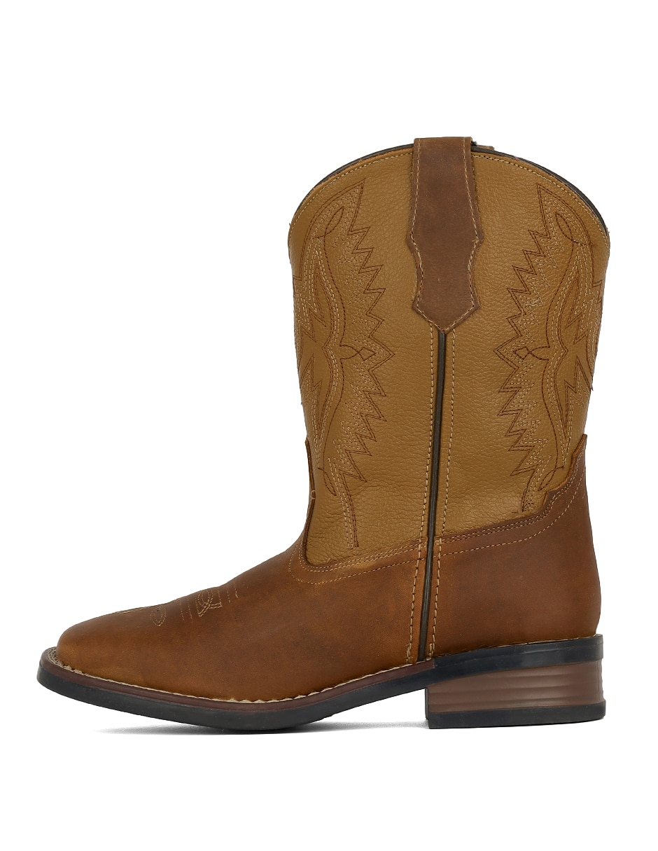 Bota cowboy media pierna rbsoul de piel para mujer