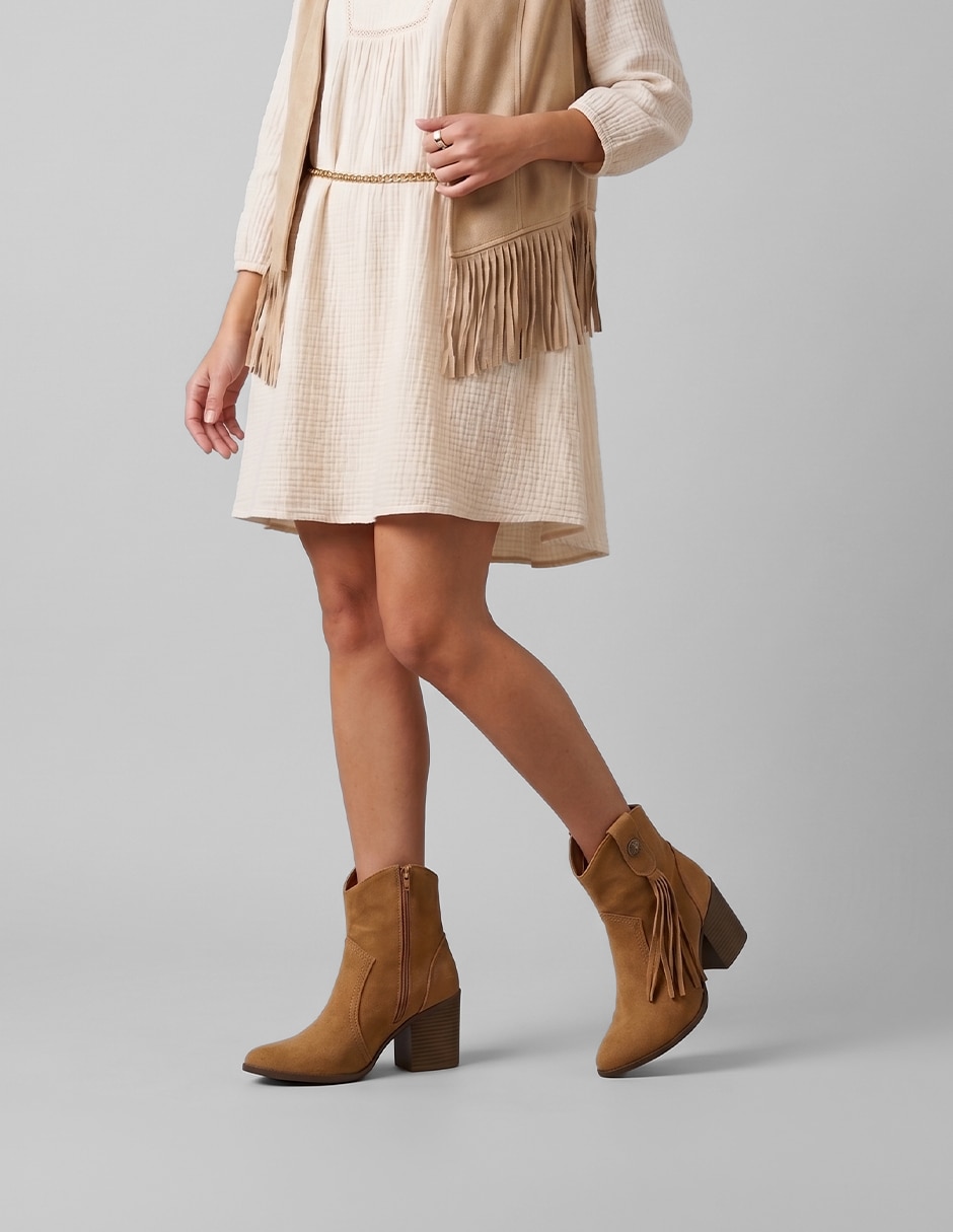 Bota cowboy arriba del tobillo Rbcollection d para mujer