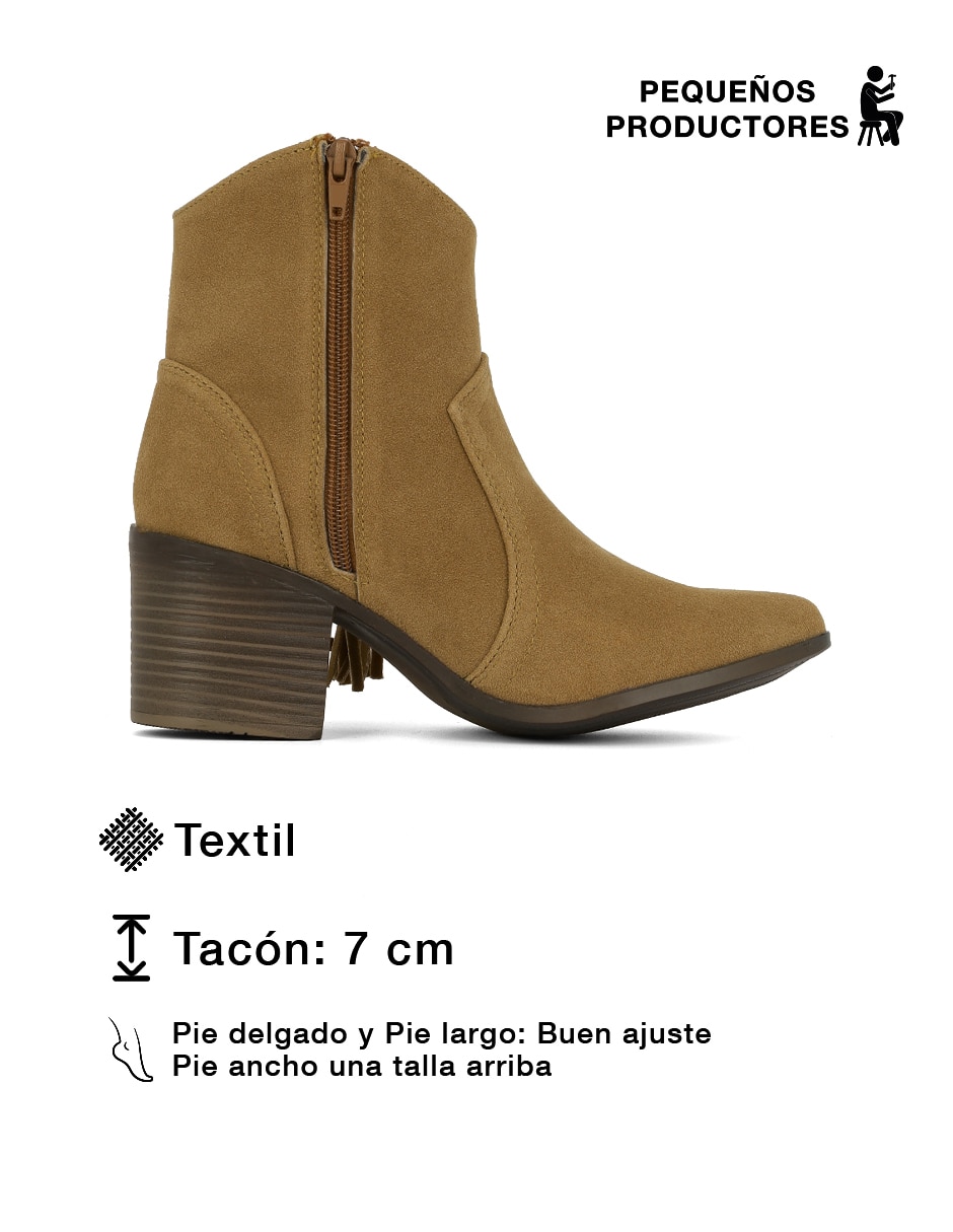 Bota cowboy arriba del tobillo Rbcollection d para mujer