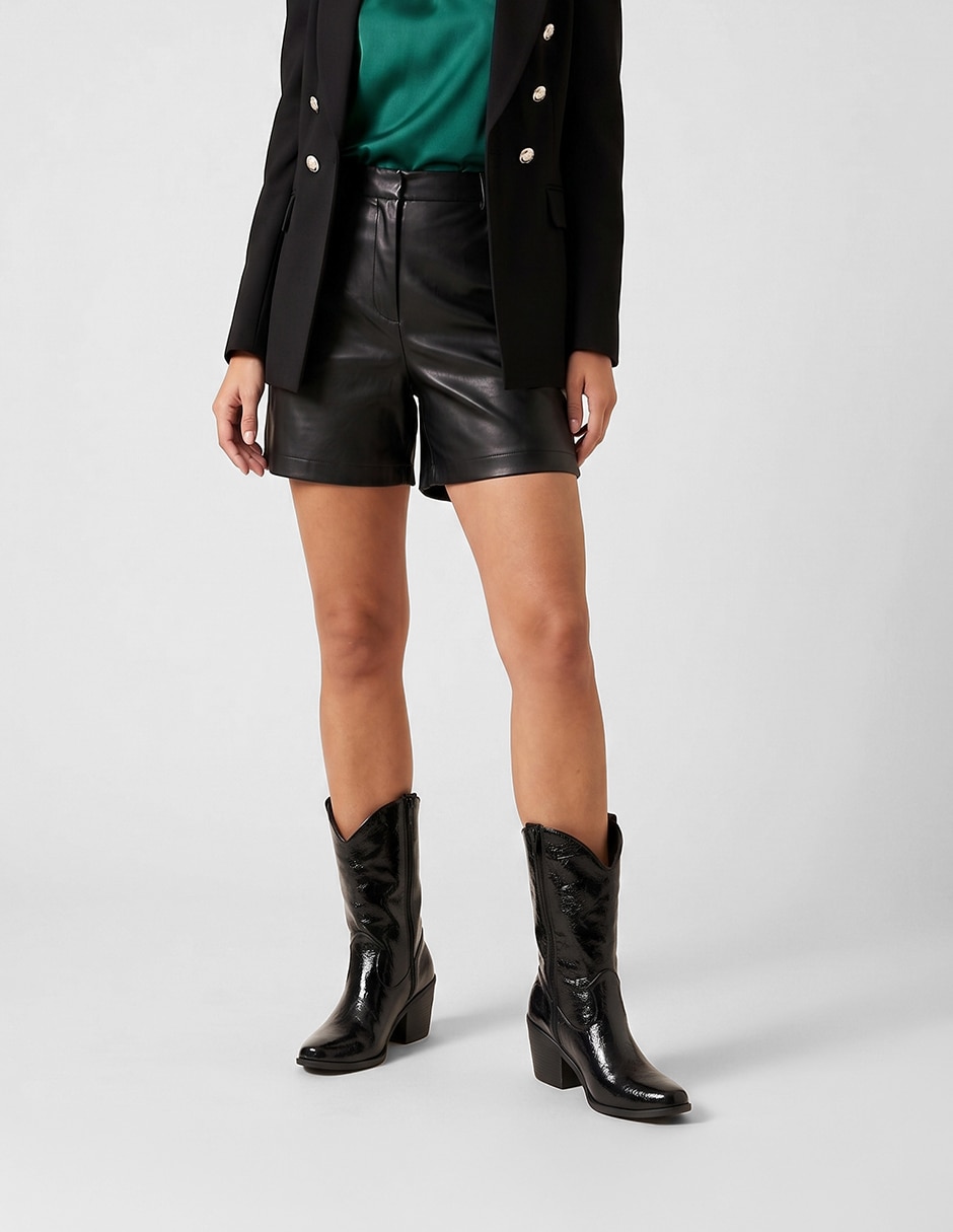 Bota cowboy media pierna Rbcollection Rbvegano de para mujer