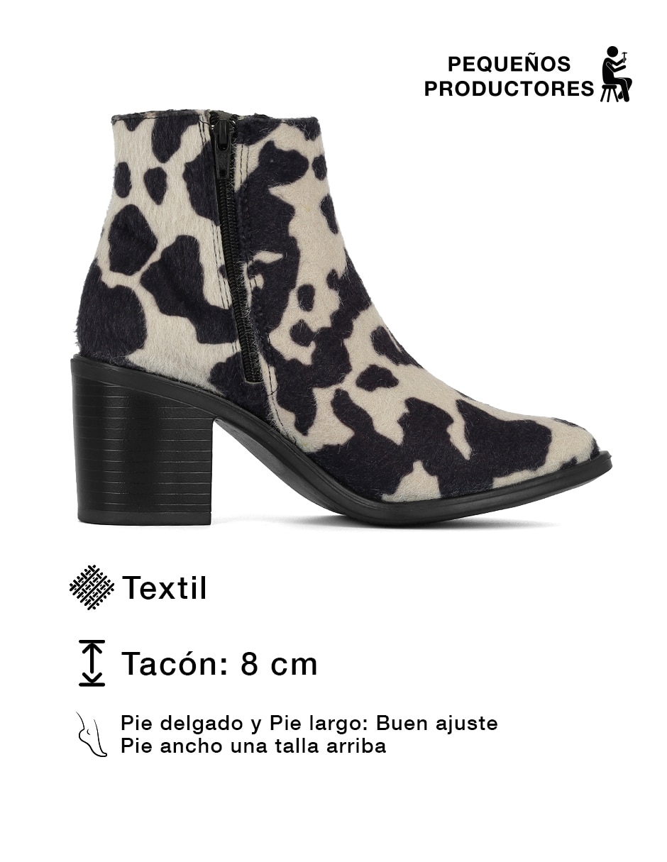 Bota cowboy arriba del tobillo Rbcollection d para mujer