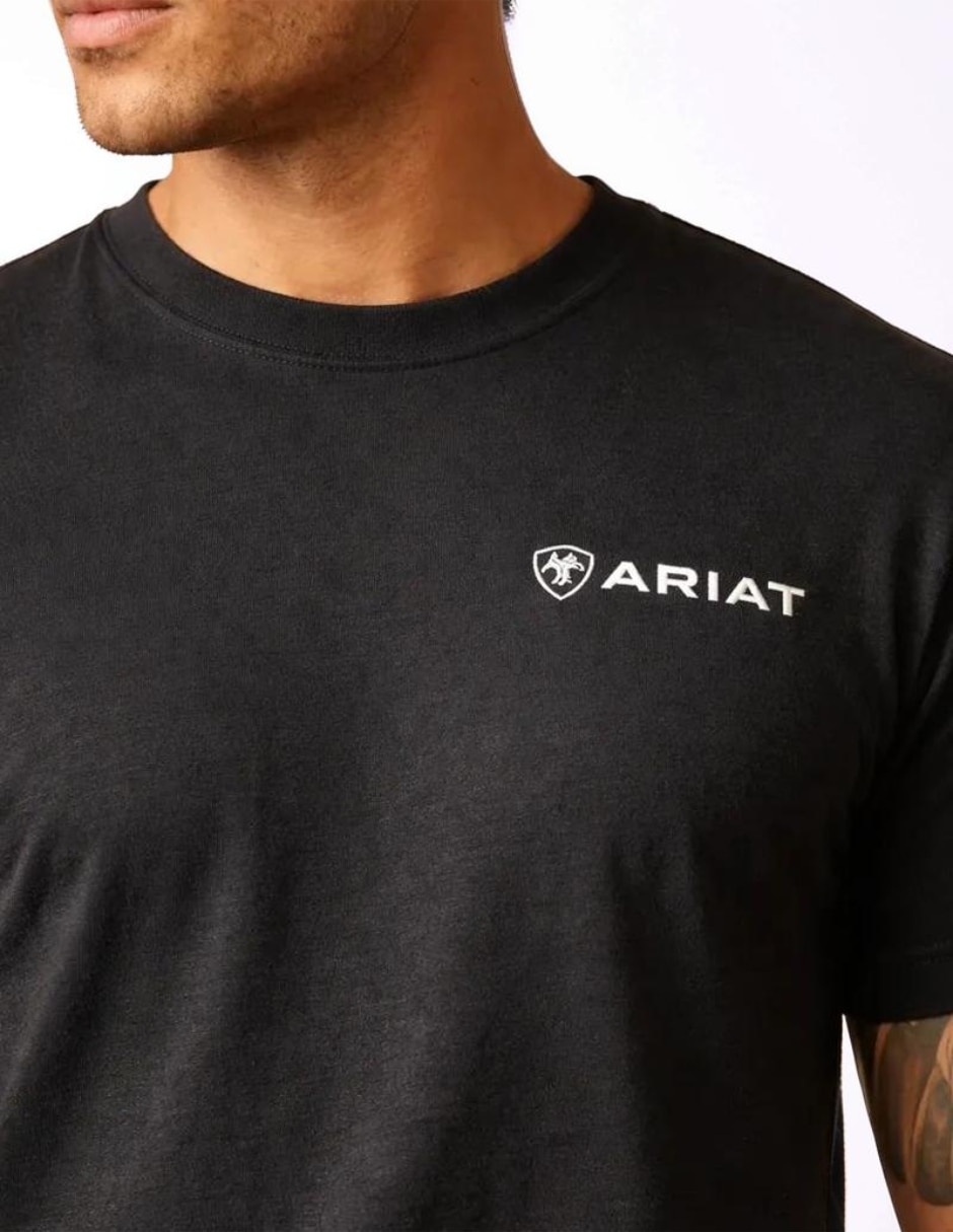 Playera ariat viva méxico cuello redondo para hombre