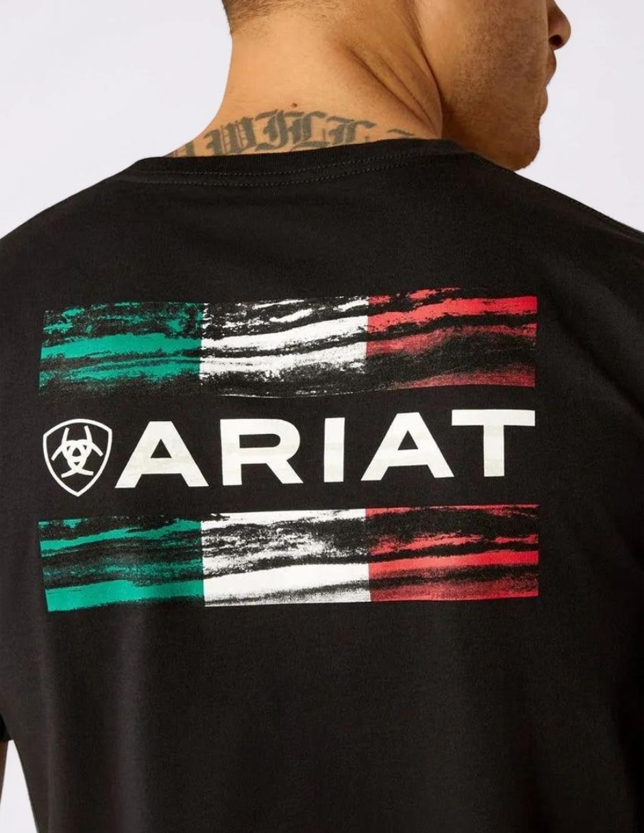 Playera ariat viva méxico cuello redondo para hombre