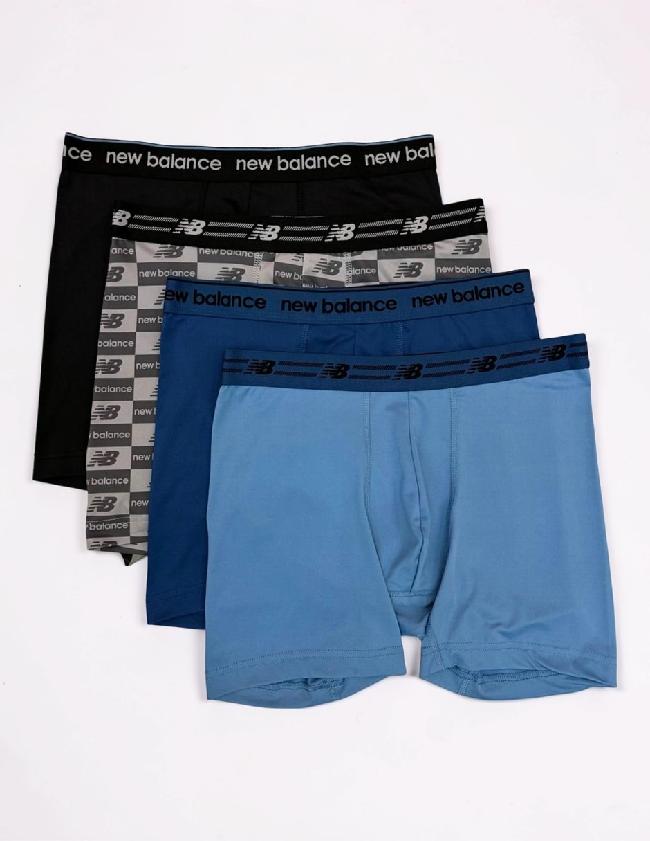 Bóxer brief new balance premium para hombre 4 piezas
