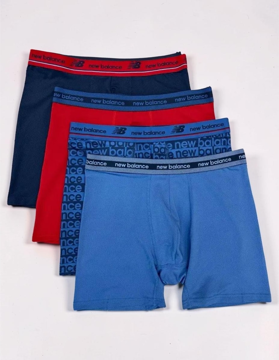 Bóxer brief new balance mesh para hombre 4 piezas