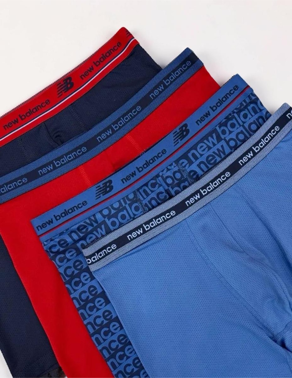 Bóxer brief new balance mesh para hombre 4 piezas