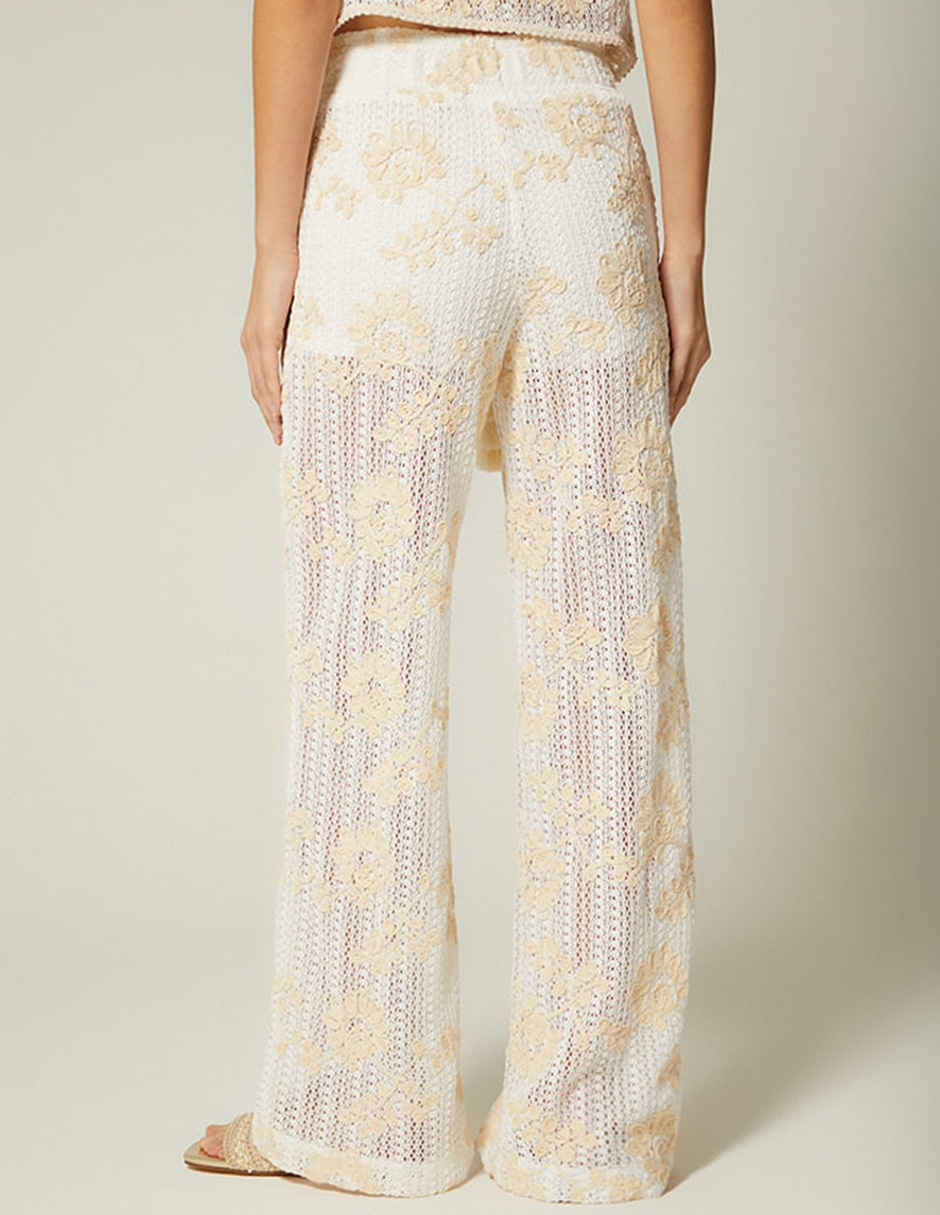 Pantalón regular studio f palazzo para mujer