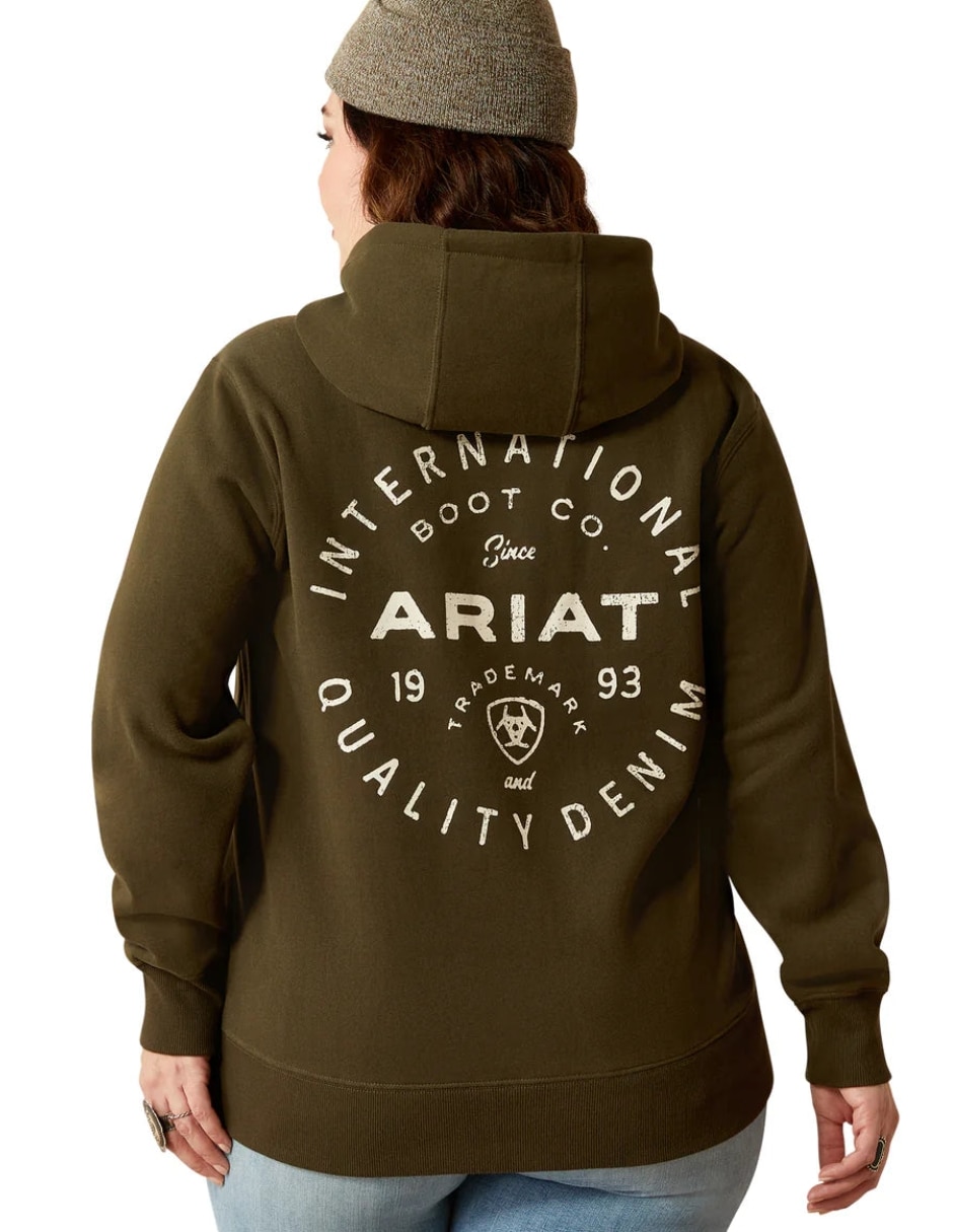 Sudadera con capucha y bolsa Ariat Stamp para mujer
