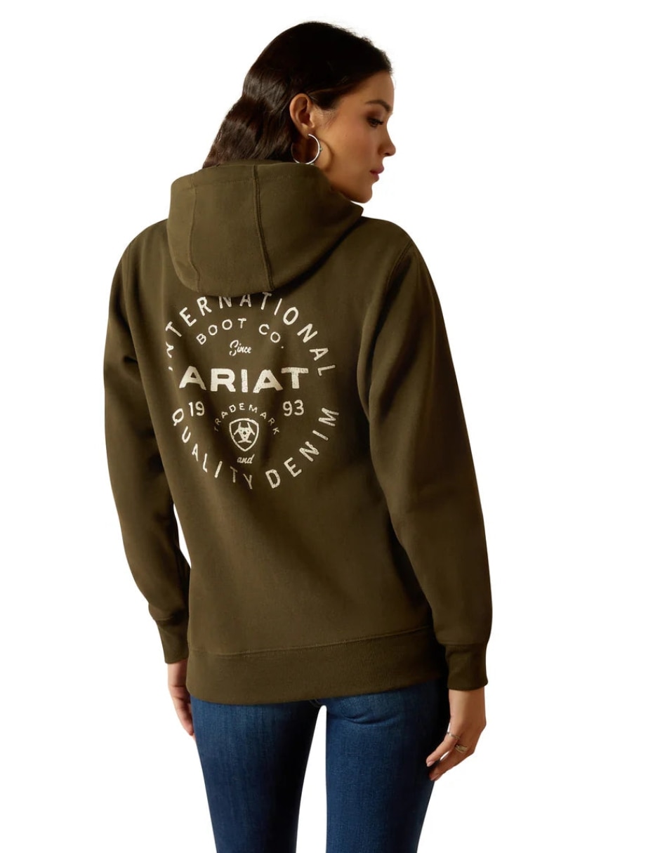 Sudadera con capucha y bolsa Ariat Stamp para mujer