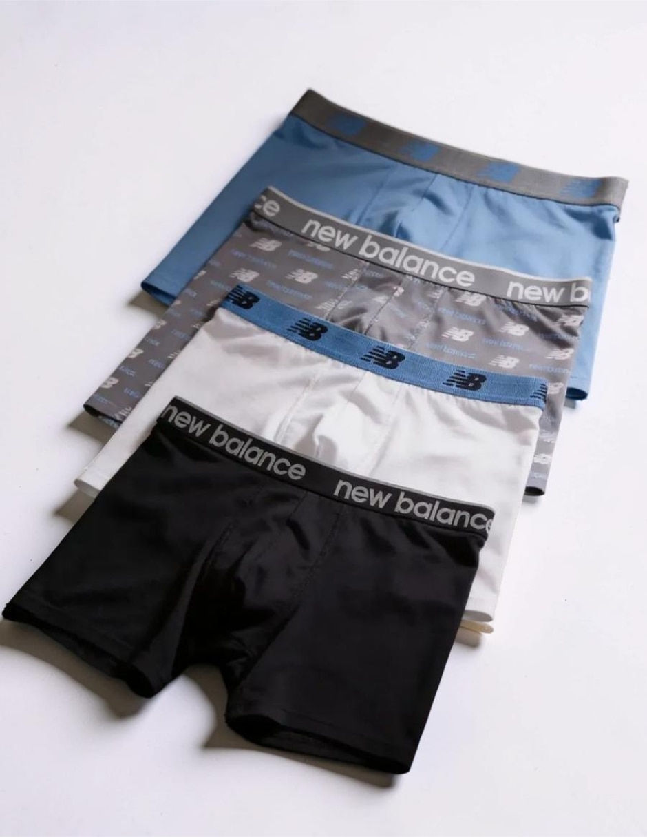 Bóxer brief new balance mesh para hombre 4 piezas