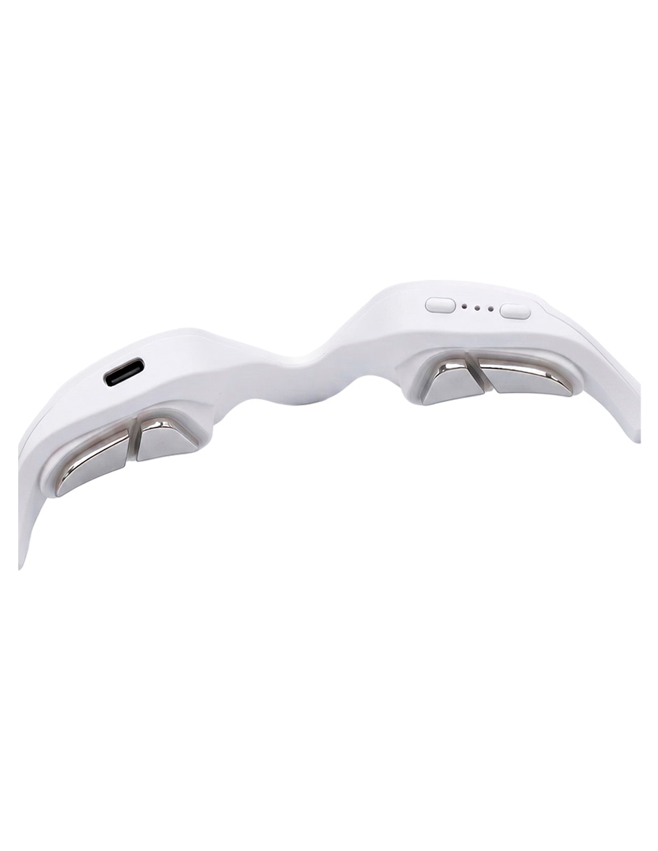 Masajeador para contorno de ojos masajeador facial 3D con microcorriente Ems y Terapia de Luz Roja 2