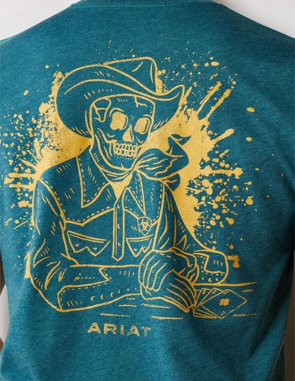 Playera ariat played out cuello redondo para hombre
