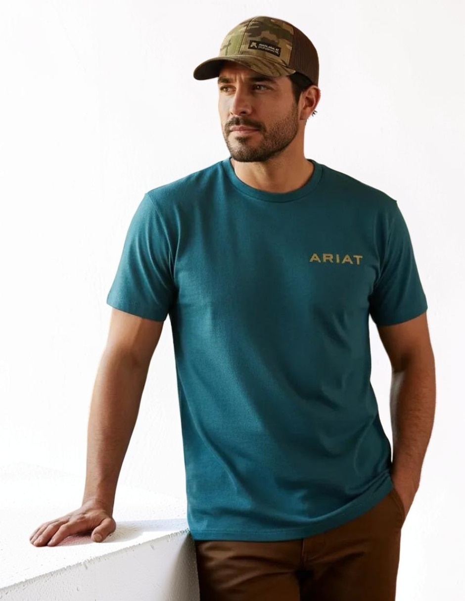 Playera ariat played out cuello redondo para hombre