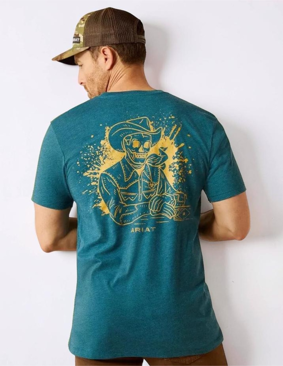 Playera ariat played out cuello redondo para hombre