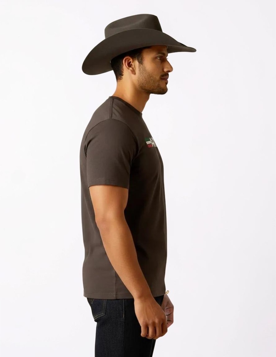 Playera ariat viva cuello redondo para hombre