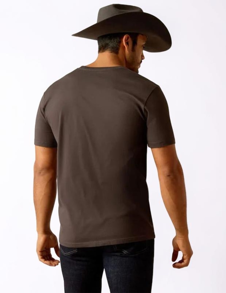 Playera ariat viva cuello redondo para hombre