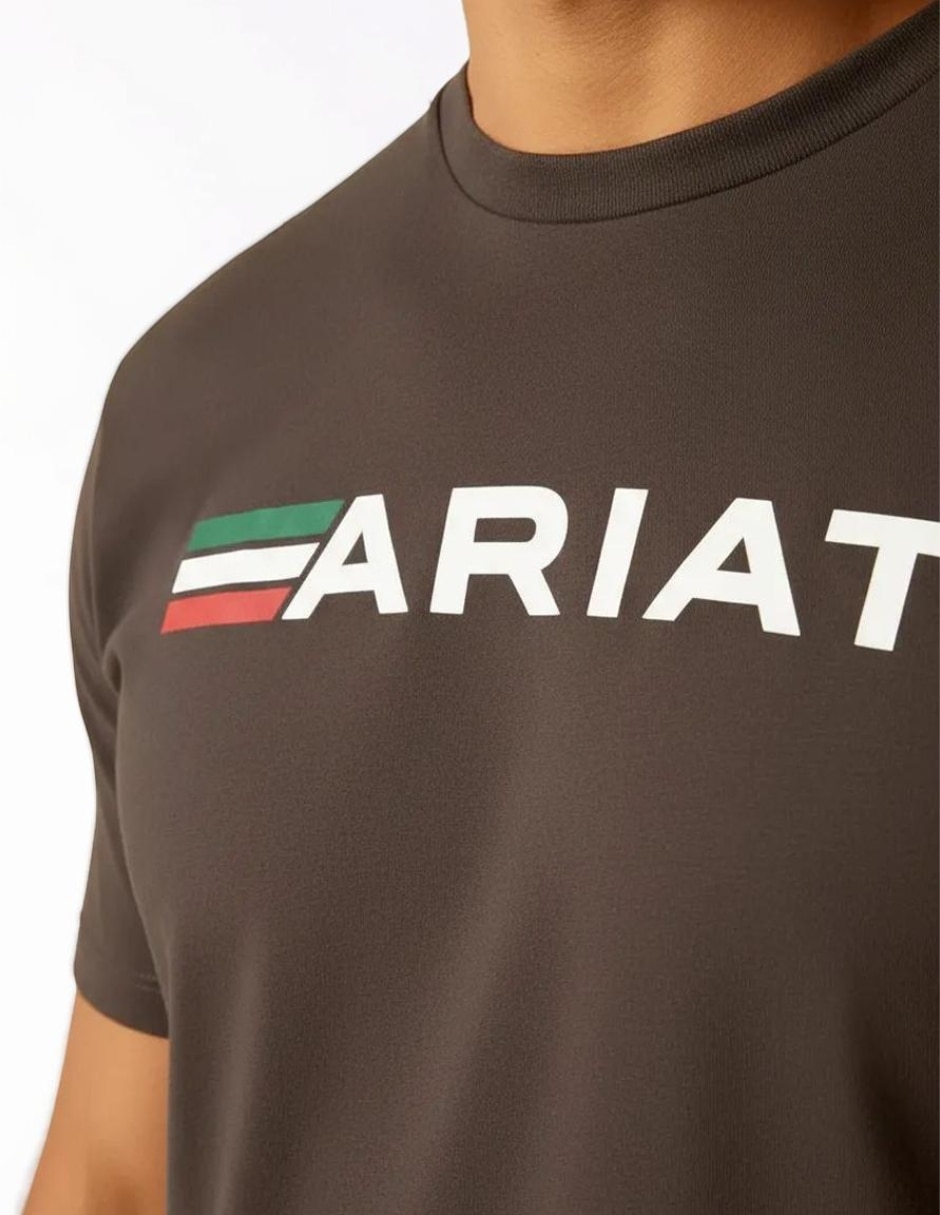 Playera ariat viva cuello redondo para hombre