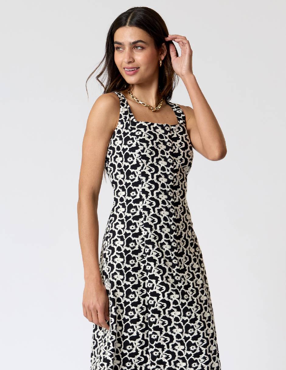 Vestido midi casual Criteria para mujer