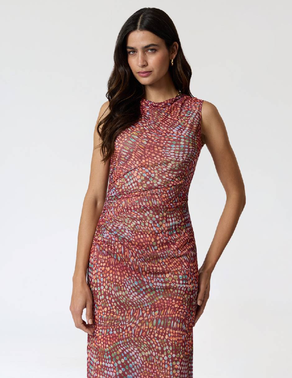 Vestido midi casual Criteria para mujer