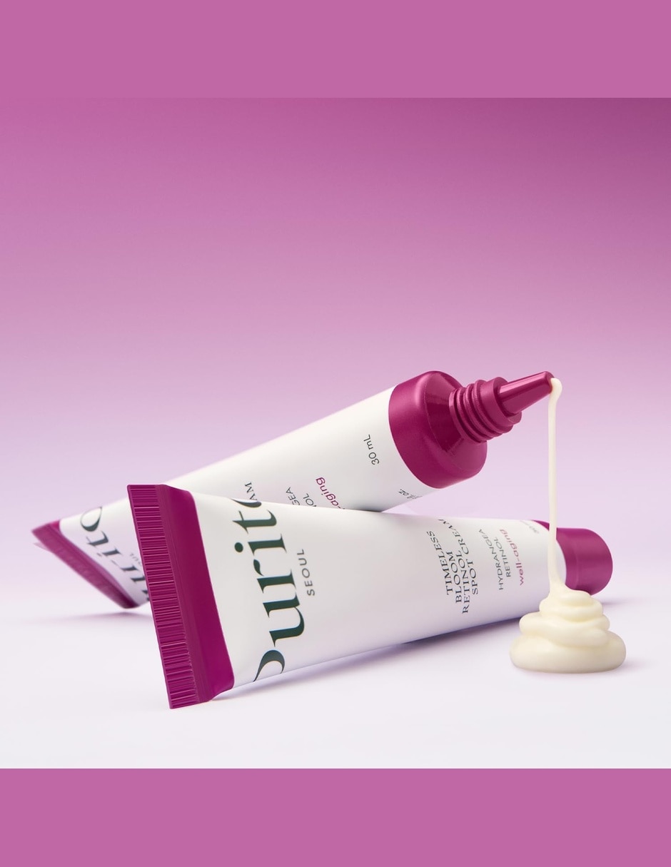 Crema para facial recomendada para prevenir signos de la edad de día y noche Purito Timeless Bloom Retinol Spot Cream para piel sensible