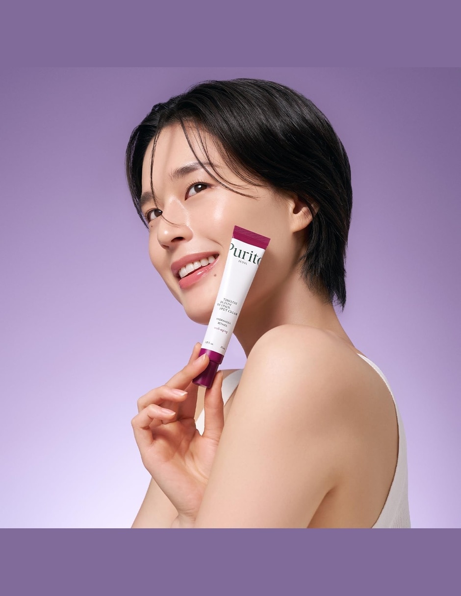 Crema para facial recomendada para prevenir signos de la edad de día y noche Purito Timeless Bloom Retinol Spot Cream para piel sensible