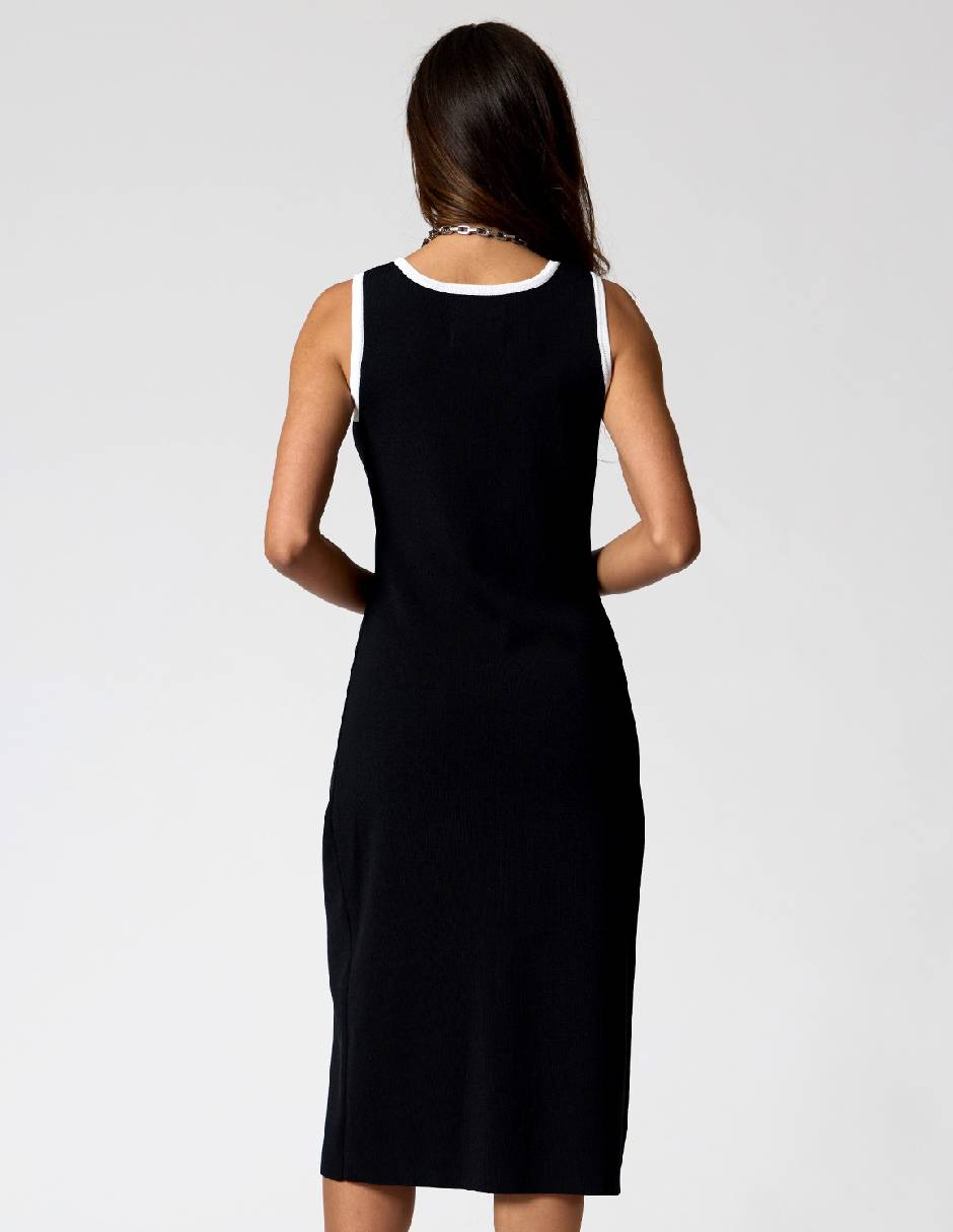 Vestido midi casual Criteria para mujer