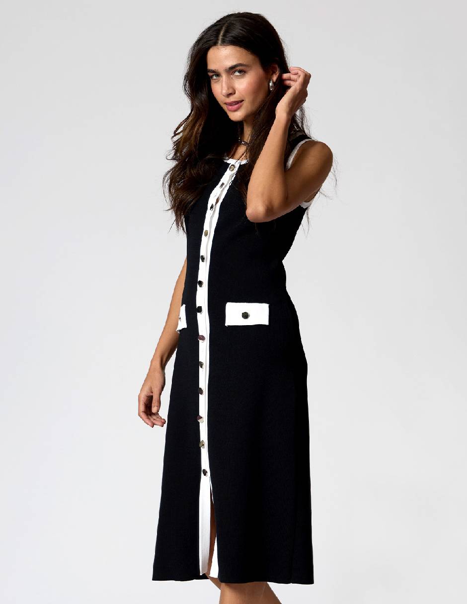 Vestido midi casual Criteria para mujer