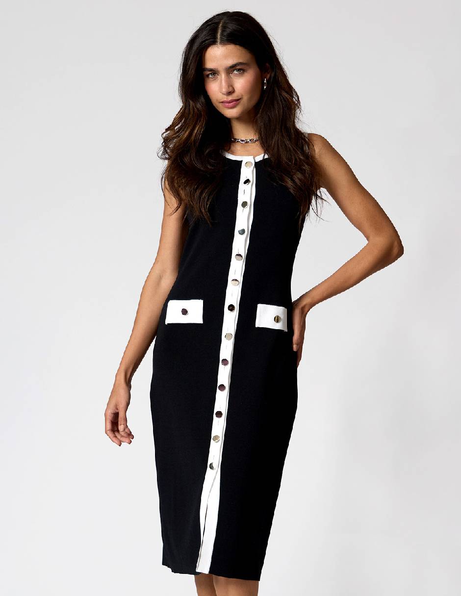 Vestido midi casual Criteria para mujer