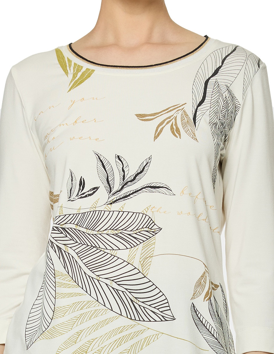 Blusa Foley's manga 3/4 para mujer