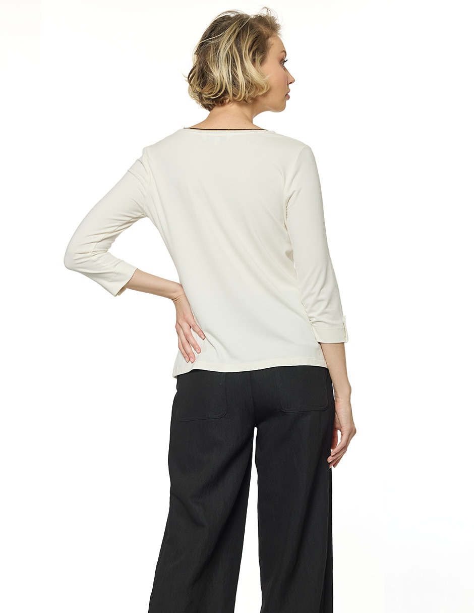 Blusa Foley's manga 3/4 para mujer
