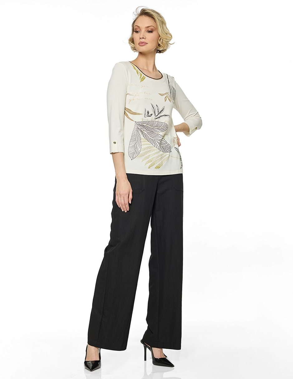 Blusa Foley's manga 3/4 para mujer