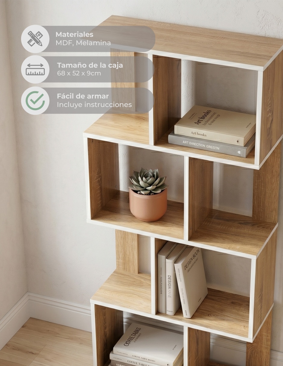 Librero armable de MDF 6