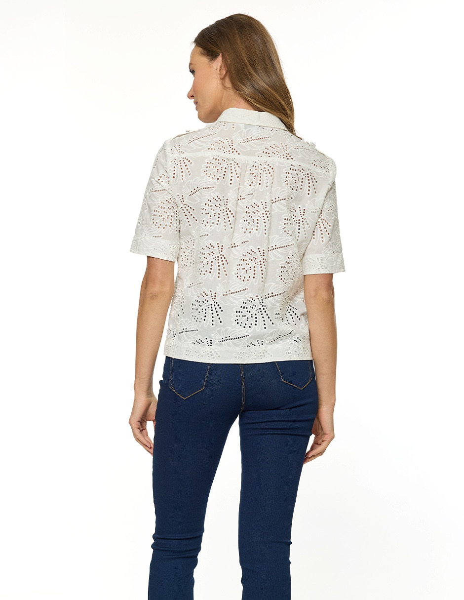 Blusa Foley's manga corta para mujer